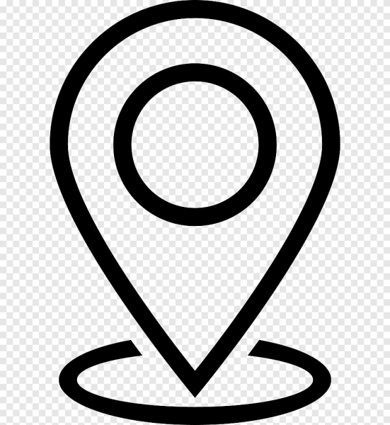 Значок геолокации белый