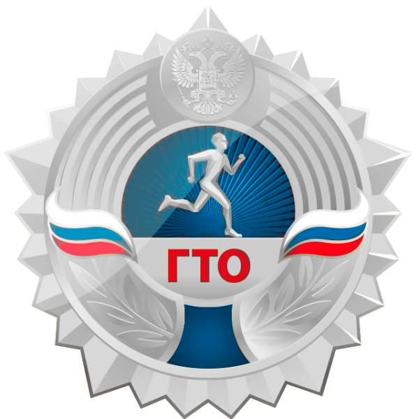 Значок ГТО серебро бронза