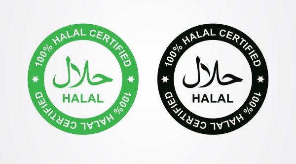 Halal food вектор