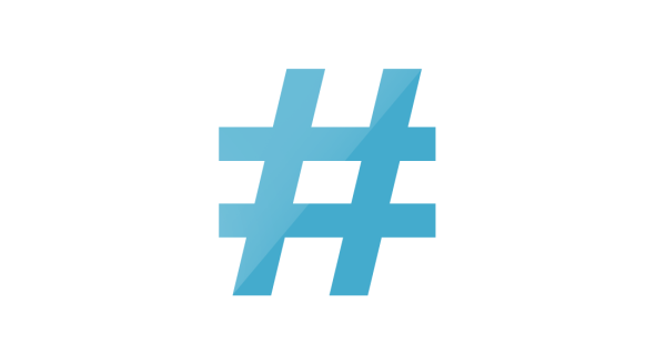 Хэштэг без фона