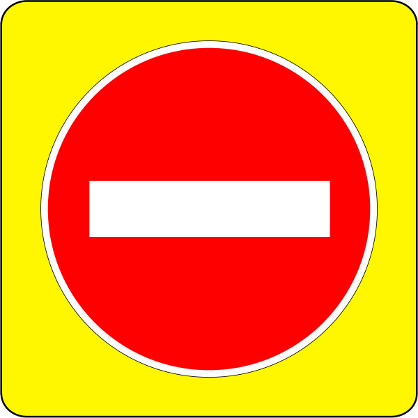 Кирпич дорожный знак 3.1