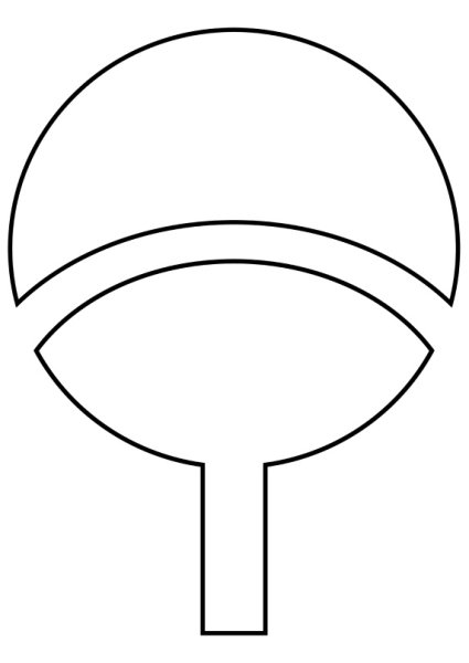 Герб клана Учиха раскраска