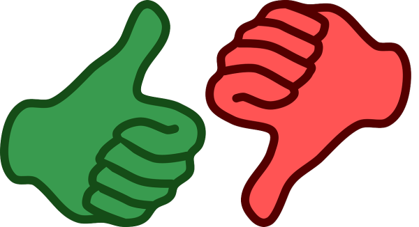 Палец вверх палец вниз