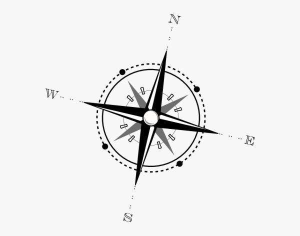 Стороны света без фона