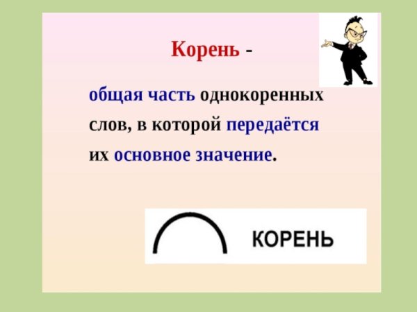 Корень слова 3 класс