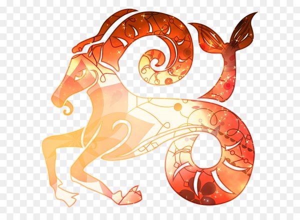 Козерог на прозрачном фоне