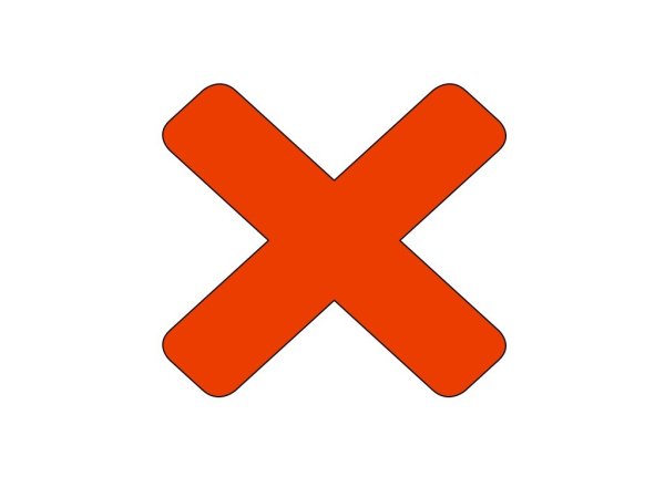 Крестик значок