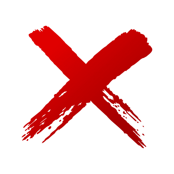 Красный крестик