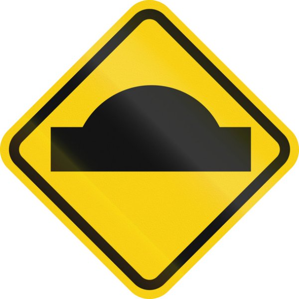 Предупреждение о лежачем знак