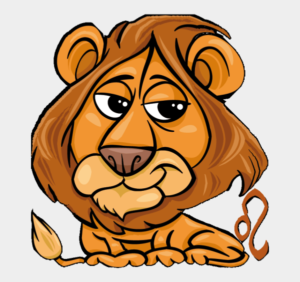 Лев знак зодиака мультяшный