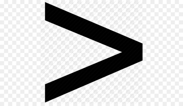 Знак меньше