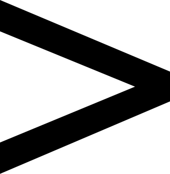 Знак меньше