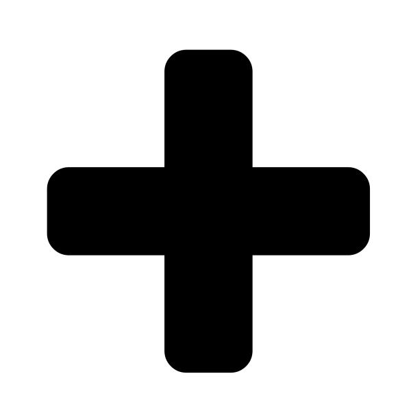 Плюс черный