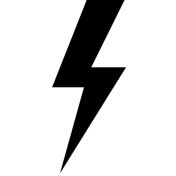 Наклейка молния 25х25х25