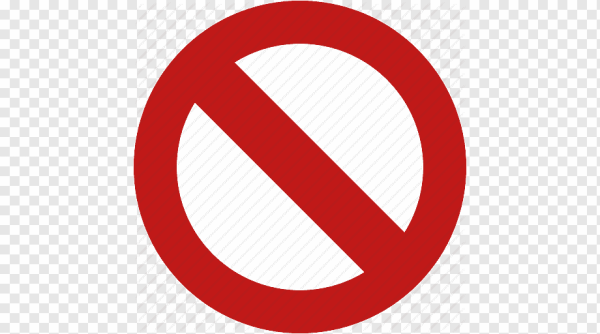 Знак перечеркнутый круг