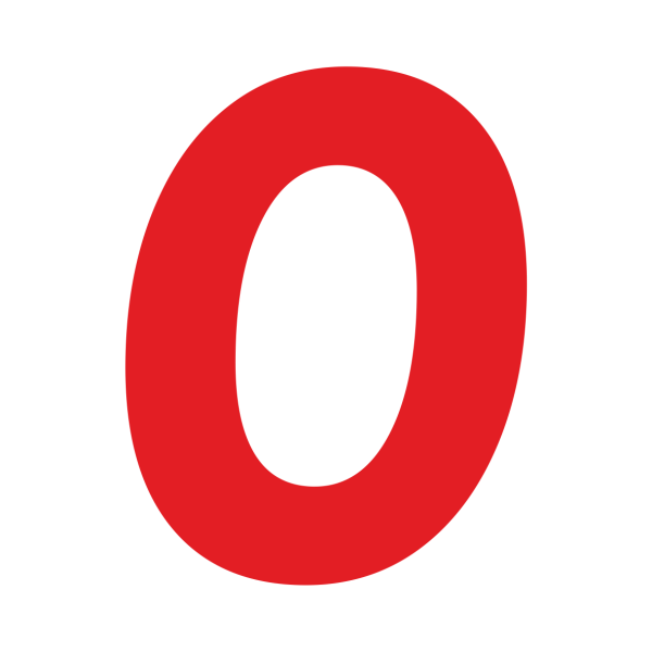 Цифра 0 для детей