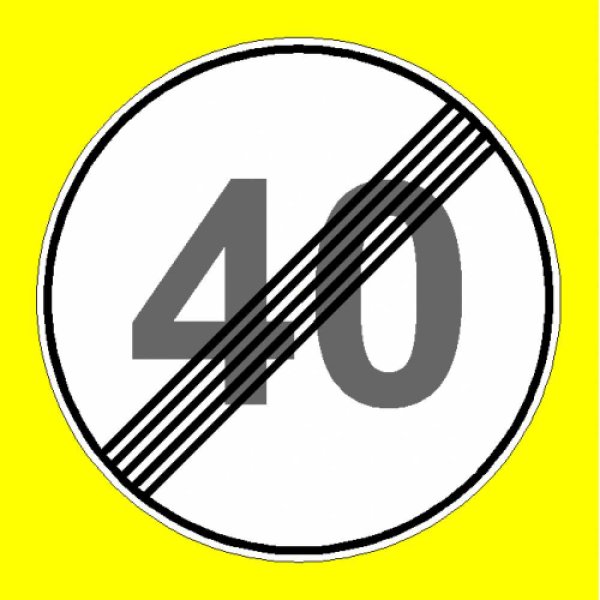 Дорожный знак 3.25 конец зоны ограничения максимальной скорости