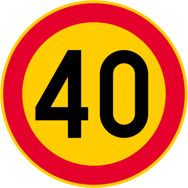 Дорожный знак 3.24 40