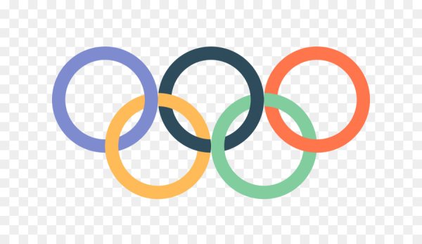 Олимпийские кольца по отдельности