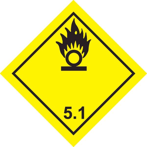 Знак опасности класс 5 подкласс 5.1