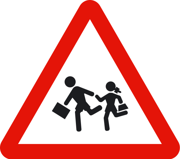 Дорожный знак осторожно дети