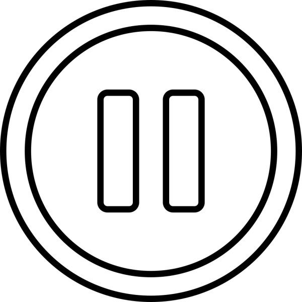 Пауза на прозрачном фоне