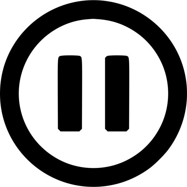 Значок паузы без фона