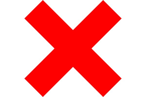 Красный крест запрет на прозрачном фоне
