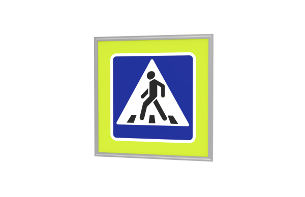 5.19.1 Дорожный знак на желтом фоне