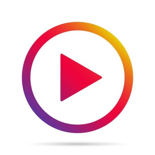 Значок плей Инстаграм