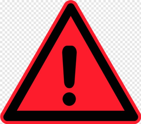 Красный знак предупреждения