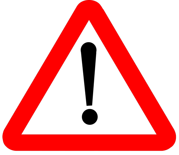 Дорожный знак восклицания