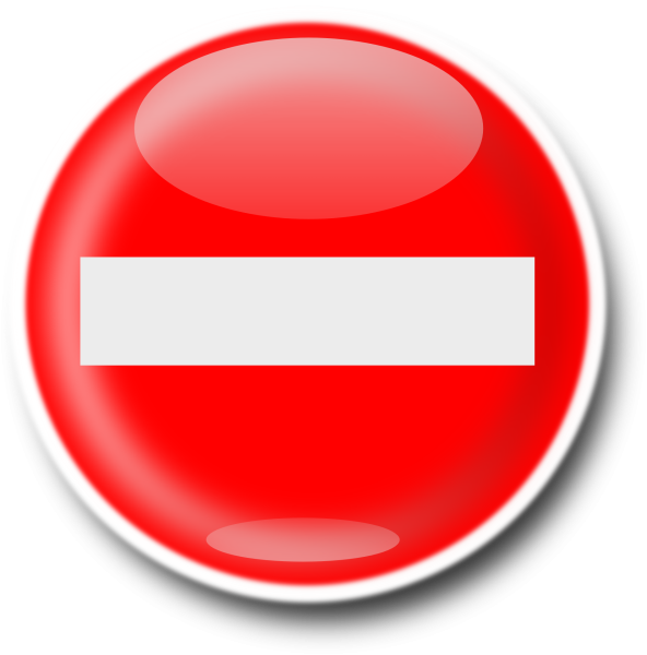 Знак стоп кирпич