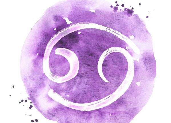 Знаки зодиака на фиолетовом фоне