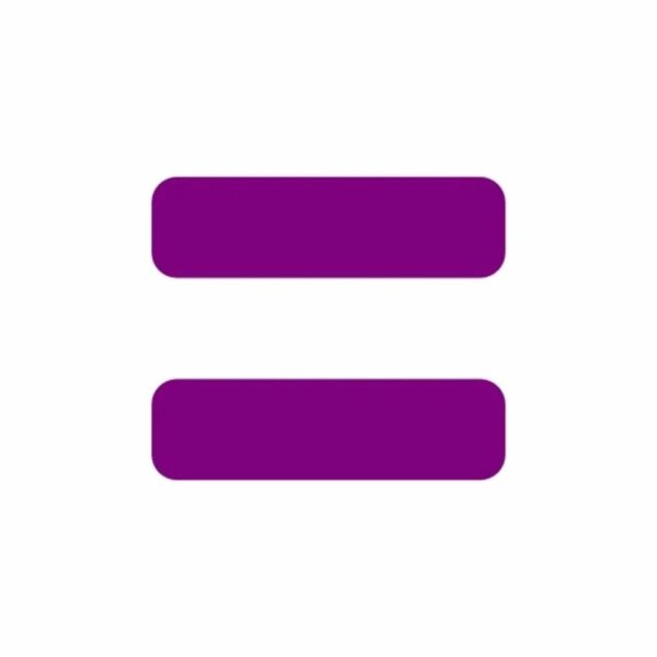 Знак равенства без фона