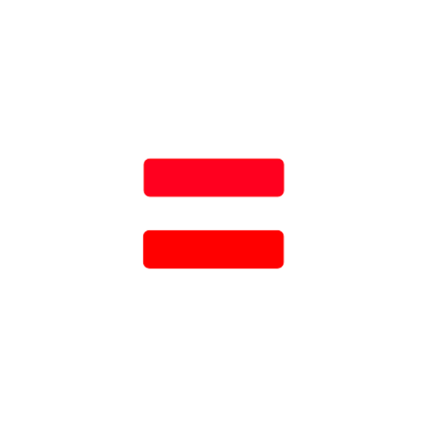 Равно на белом фоне