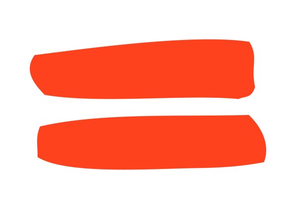 Равно на белом фоне