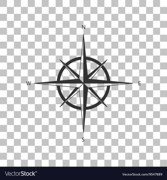 Обозначение севера на прозрачном фоне