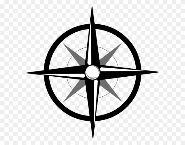 Обозначение севера на прозрачном фоне