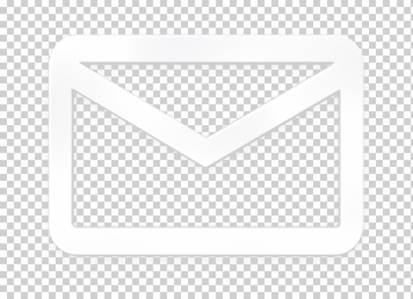Значок письма белый