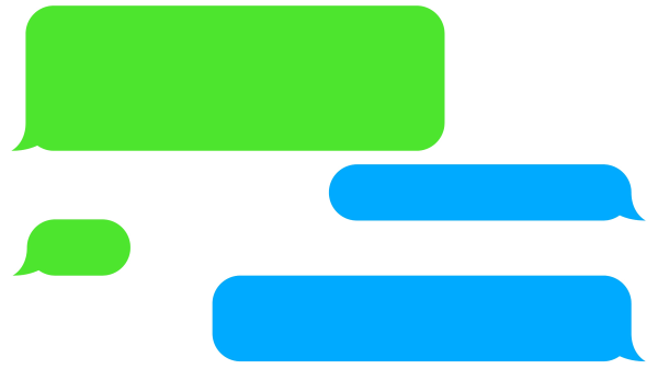 Сообщение без фона