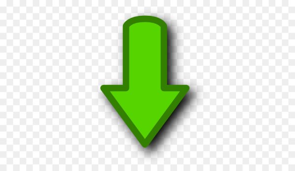 Стрелки вниз на прозрачном фоне