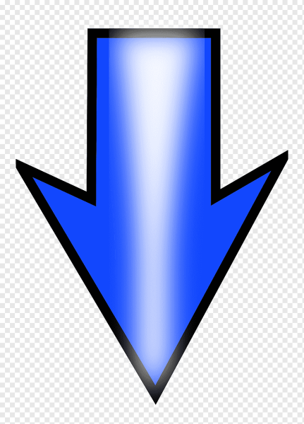 Стрелочка вниз символ