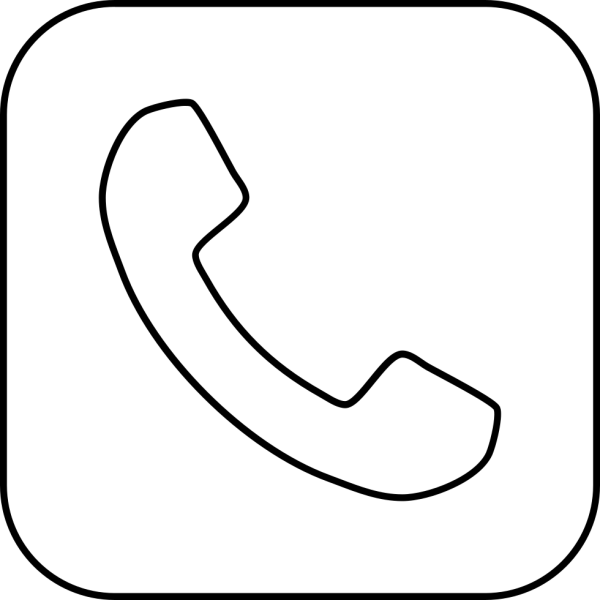 Значок телефона белый