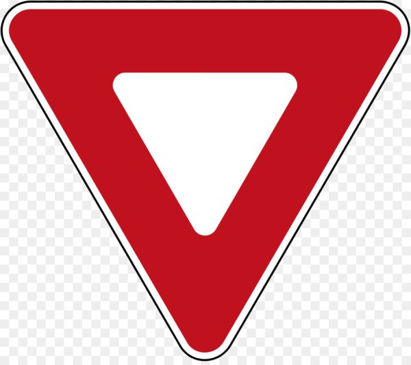 Дорожный знак 2.4 Уступи дорогу