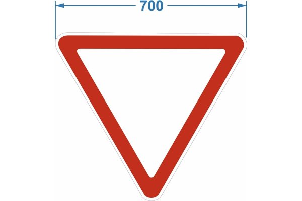 Дорожный знак 2.4 Уступи дорогу