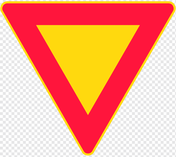 Дорожный знак "Уступи дорогу"