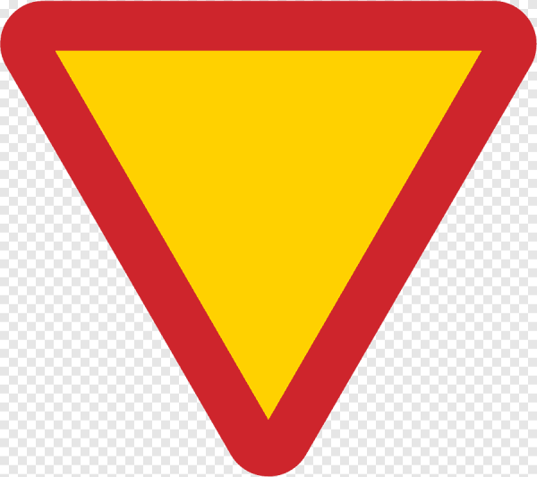 Дорожный знак "Уступи дорогу"