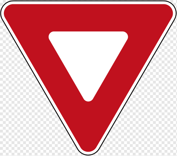 Дорожный знак "Уступи дорогу"