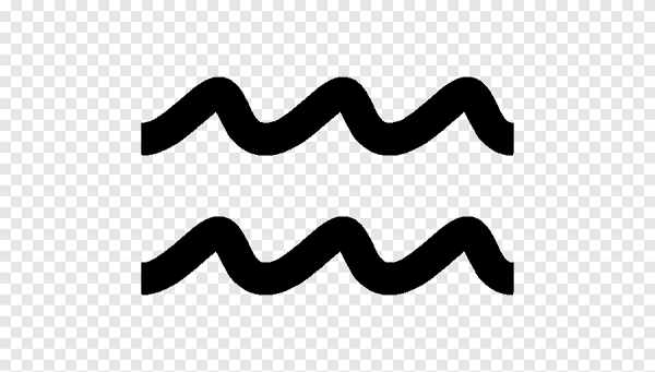 Знак Водолея вектор